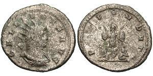 1 Antoniniano Imperio romano (27BC-395) Cobre/Plata Galieno (218-268)