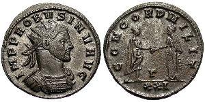 1 Antoniniano Imperio romano (27BC-395) Cobre/Plata Probo (232-282)