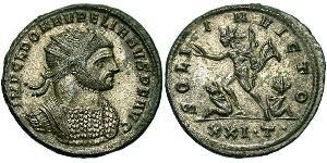 1 Antoniniano Imperio romano (27BC-395) Cobre/Plata Aureliano (215-275)