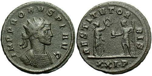 1 Antoniniano Imperio romano (27BC-395) Cobre/Plata Probo (232-282)