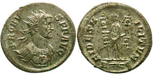 1 Antoniniano Imperio romano (27BC-395) Cobre/Plata Probo (232-282)
