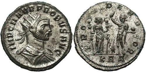 1 Antoniniano Imperio romano (27BC-395) Cobre/Plata Probo (232-282)