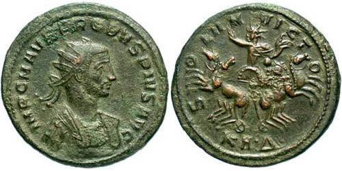 1 Antoniniano Imperio romano (27BC-395) Cobre/Plata Probo (232-282)