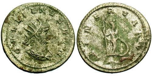 1 Antoniniano Imperio romano (27BC-395) Cobre/Plata Galieno (218-268)