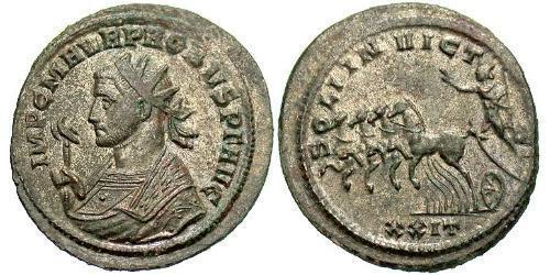 1 Antoniniano Imperio romano (27BC-395) Cobre/Plata Probo (232-282)