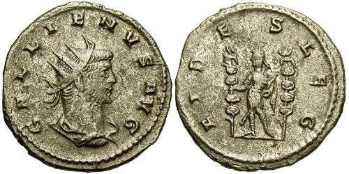 1 Antoniniano Imperio romano (27BC-395) Cobre/Plata Galieno (218-268)