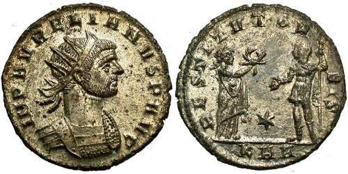 1 Antoniniano Imperio romano (27BC-395) Cobre/Plata Aureliano (215-275)