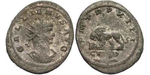 1 Antoniniano Imperio romano (27BC-395) Cobre/Plata Galieno (218-268)