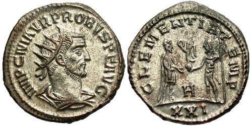 1 Antoniniano Imperio romano (27BC-395) Cobre/Plata Probo (232-282)