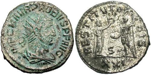 1 Antoniniano Imperio romano (27BC-395) Cobre/Plata Probo (232-282)