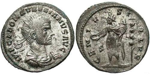 1 Antoniniano Imperio romano (27BC-395) Cobre/Plata Aureliano (215-275)