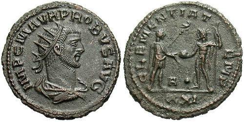 1 Antoniniano Imperio romano (27BC-395) Cobre/Plata Probo (232-282)