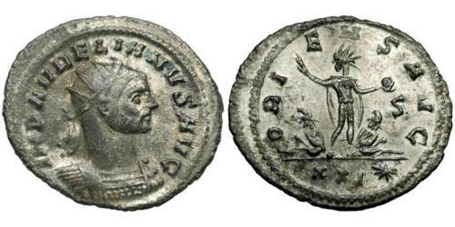 1 Antoniniano Imperio romano (27BC-395) Cobre/Plata Aureliano (215-275)