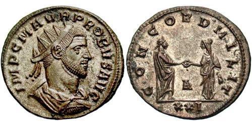 1 Antoniniano Imperio romano (27BC-395) Cobre/Plata Probo (232-282)
