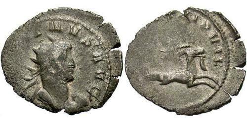 1 Antoniniano Imperio romano (27BC-395) Cobre/Plata Galieno (218-268)