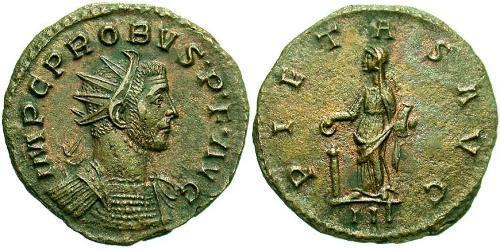 1 Antoniniano Imperio romano (27BC-395) Cobre/Plata Probo (232-282)