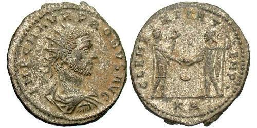 1 Antoniniano Imperio romano (27BC-395) Cobre/Plata Probo (232-282)
