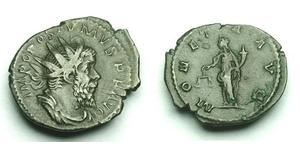 1 Antoniniano Imperio Galo (260-274) Plata Postumo (260-268)