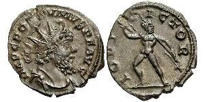1 Antoniniano Imperio Galo (260-274) Plata Postumo (260-268)