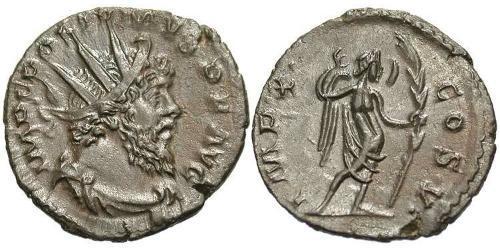 1 Antoniniano Imperio Galo (260-274) Plata Postumo (260-268)