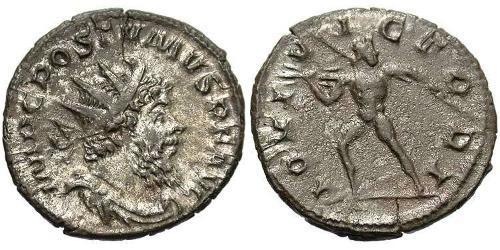 1 Antoniniano Imperio Galo (260-274) Plata Postumo (260-268)