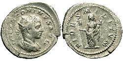 1 Antoniniano Imperio romano (27BC-395) Plata Heliogábalo (203-222)