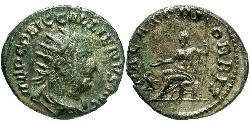 1 Antoniniano Imperio romano (27BC-395) Plata Galieno (218-268)