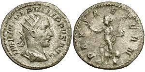 1 Antoniniano Imperio romano (27BC-395) Plata Felipe I (204-249)