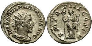1 Antoniniano Imperio romano (27BC-395) Plata Felipe I (204-249)
