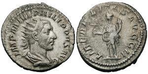 1 Antoniniano Imperio romano (27BC-395) Plata Felipe I (204-249)