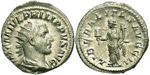 1 Antoniniano Imperio romano (27BC-395) Plata Felipe I (204-249)