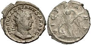 1 Antoniniano Imperio romano (27BC-395) Plata Valeriano I (193-260)