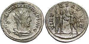 1 Antoniniano Imperio romano (27BC-395) Plata Galieno (218-268)