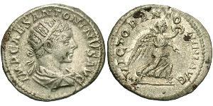 1 Antoniniano Imperio romano (27BC-395) Plata Heliogábalo (203-222)