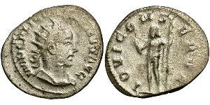 1 Antoniniano Imperio romano (27BC-395) Plata Galieno (218-268)