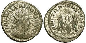 1 Antoniniano Imperio romano (27BC-395) Plata Galieno (218-268)