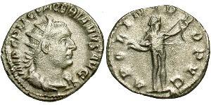 1 Antoniniano Imperio romano (27BC-395) Plata Valeriano I (193-260)