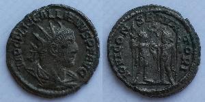 1 Antoniniano Imperio romano (27BC-395) Plata Galieno (218-268)