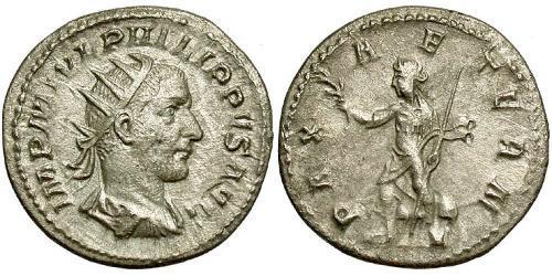 1 Antoniniano Imperio romano (27BC-395) Plata Felipe I (204-249)