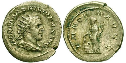 1 Antoniniano Imperio romano (27BC-395) Plata Felipe I (204-249)