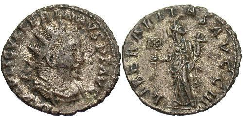 1 Antoniniano Imperio romano (27BC-395) Plata Valeriano I (193-260)