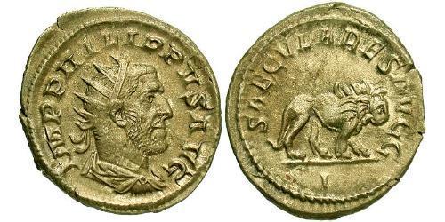 1 Antoniniano Imperio romano (27BC-395) Plata Felipe I (204-249)