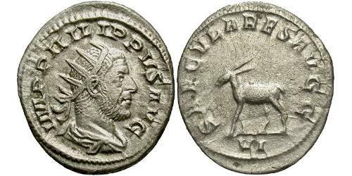 1 Antoniniano Imperio romano (27BC-395) Plata Felipe I (204-249)