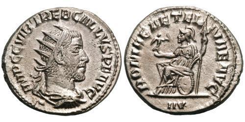 1 Antoniniano Imperio romano (27BC-395) Plata Treboniano Galo (206-253)