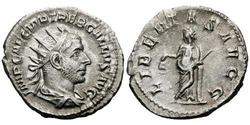 1 Antoniniano Imperio romano (27BC-395) Plata Treboniano Galo (206-253)