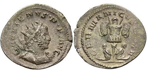 1 Antoniniano Imperio romano (27BC-395) Plata Galieno (218-268)