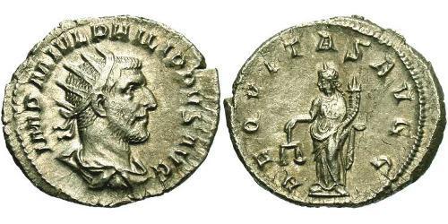 1 Antoniniano Imperio romano (27BC-395) Plata Felipe I (204-249)