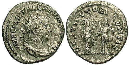 1 Antoniniano Imperio romano (27BC-395) Plata Valeriano I (193-260)