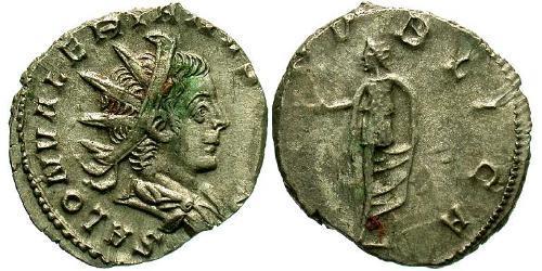 1 Antoniniano Imperio romano (27BC-395) Plata Salonino (242 - 260)