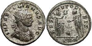 1 Antoniniano Impero romano (27BC-395) Rame/Argento Aureliano (215-275)